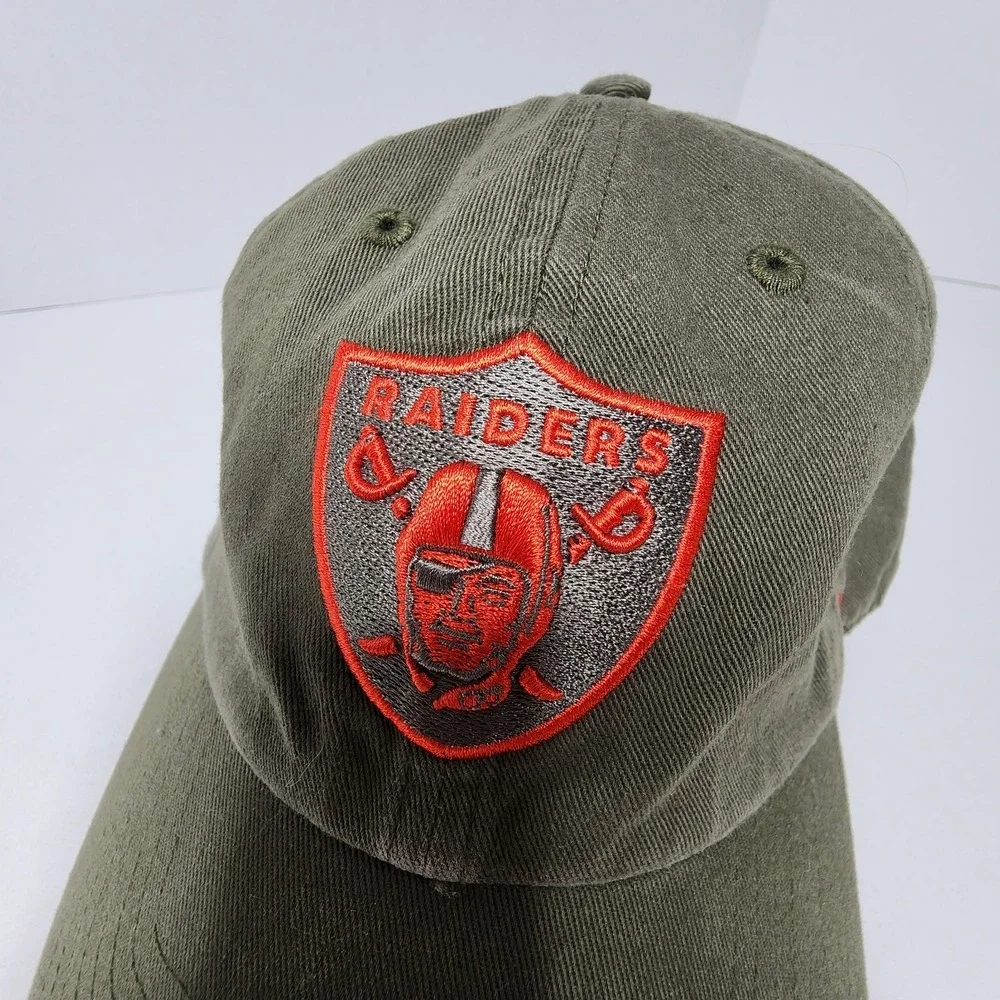 Oakland Raiders 47 Brand Strapback Adjustable Hat Cap Las Vegas OD Green NFL